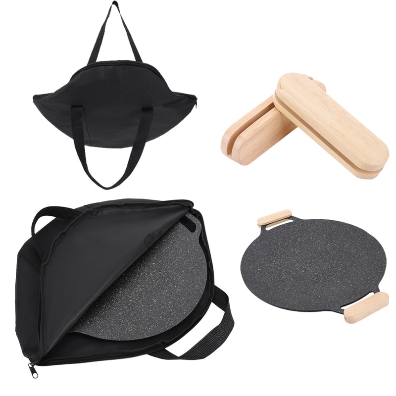 Waterproof BBQ Grilling Pan Carrying Case HeatResistant Skillet Bag With Handle For Outdoor Cooking 0