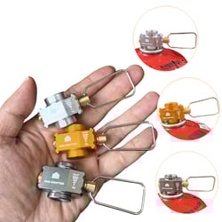 gas saver plus adapter aluminum alloy gas burner conversion adapter for flat tank, camping & outdoor refill