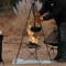 Portable Fire Pit For Outdoor Camping BBQ And Backyard Quick Assembly Steel Mesh Fireplace 2