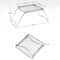 Portable Stainless Steel Camping Grill Foldable Mini Grill Rack Stand For Outdoor Cooking And Picni 5