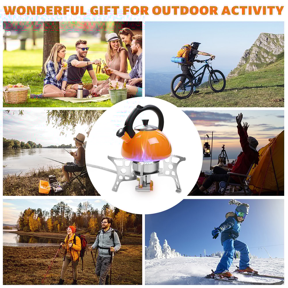 Outdoor Windproof Gas Stove Compact Mini Burner For Camping Hiking And Travel 2