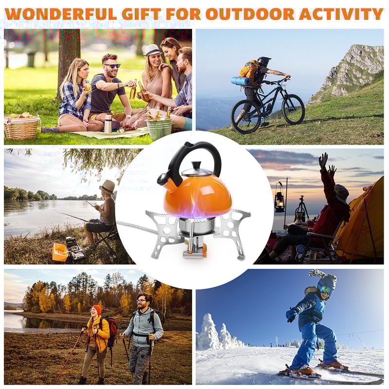 Outdoor Windproof Gas Stove Compact Mini Burner For Camping Hiking And Travel 2