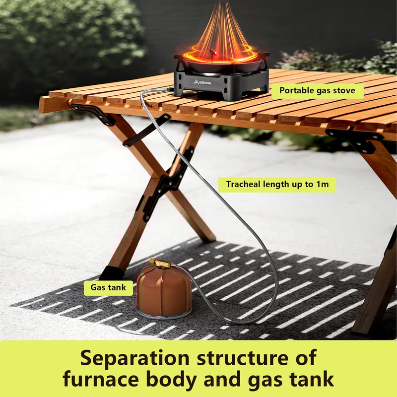 Portable Camping Stove Infrared Gas Burner Lightweight Backpacking Stove For Hiking And Outdoor Coo 2