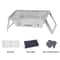 Portable Camping BBQ Grill With Adjustable Height Folding Stainless Steel Charcoal Stove Carry Bag 4