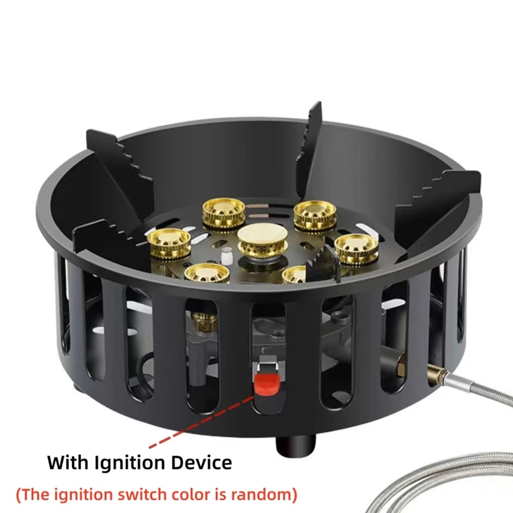 Portable HighPower Camping Stove With Windproof Design And Electronic Ignition For Outdoor Adventur 3