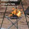 Portable Outdoor Fire Pit With Collapsible Steel Mesh Stand Camping Heater With Carrying Bag 2