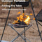 Portable Outdoor Fire Pit With Collapsible Steel Mesh Stand Camping Heater With Carrying Bag 2