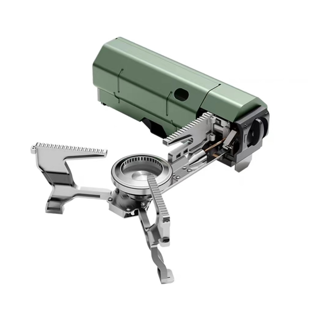 Portable Camping Gas Stove Compact Folding Cassette Gas Burner For Outdoor Cooking Picnic And Trave 0