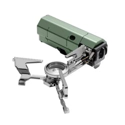 portable camping gas stove compact folding cassette gas burner for outdoor cooking, picnic, and travel