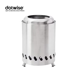 portable wood burner stove stainless steel, smokeless campfire stove for outdoor camping & hiking