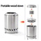 Portable Wood Burner Stove Stainless Steel Smokeless Campfire Stove For Outdoor Camping Hiking 5