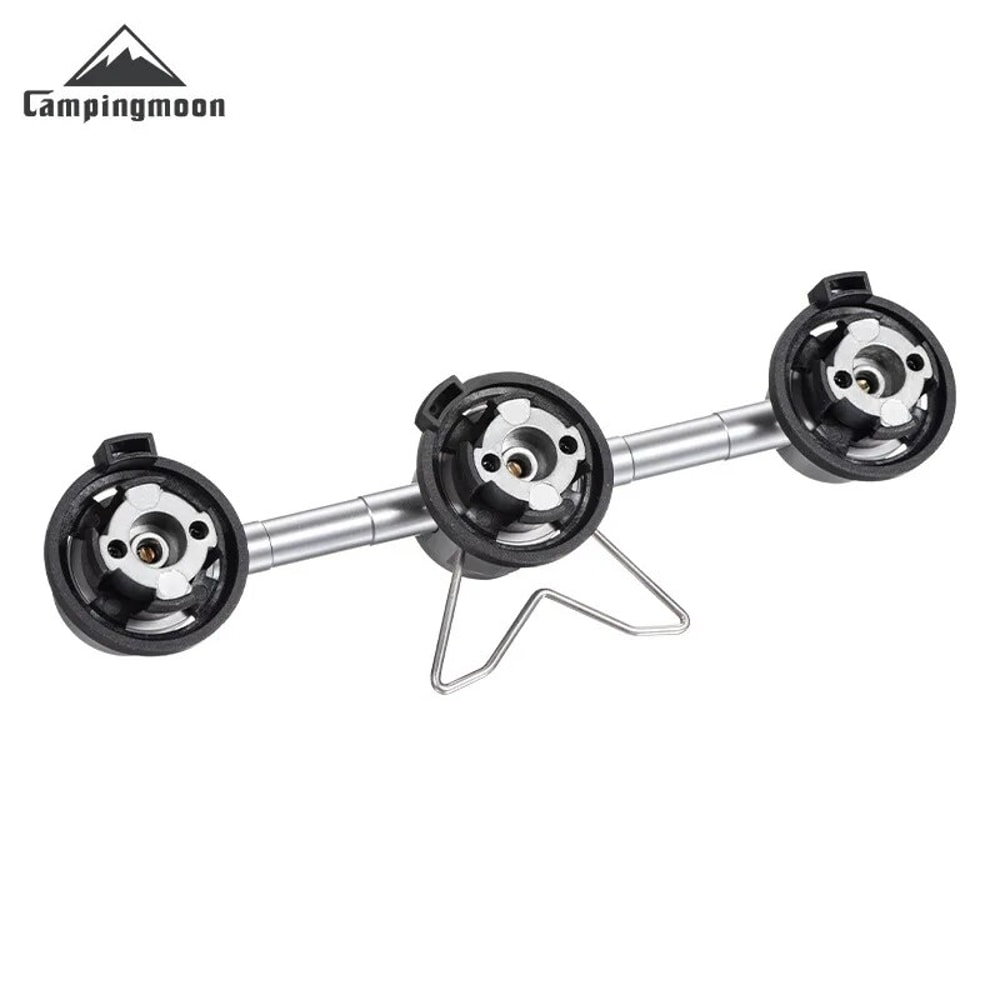 Outdoor Camping Alloy ThreetoOne Gas Tank Stove Adapter Triple Gas Tank Adapter For MultiStove Conv 0
