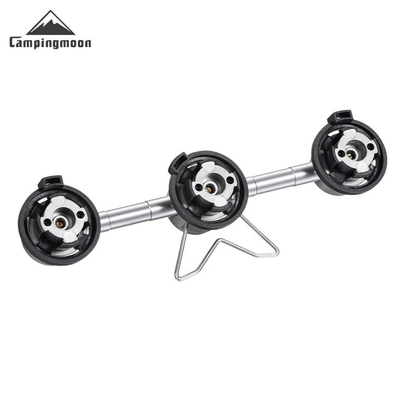 Outdoor Camping Alloy ThreetoOne Gas Tank Stove Adapter Triple Gas Tank Adapter For MultiStove Conv 0