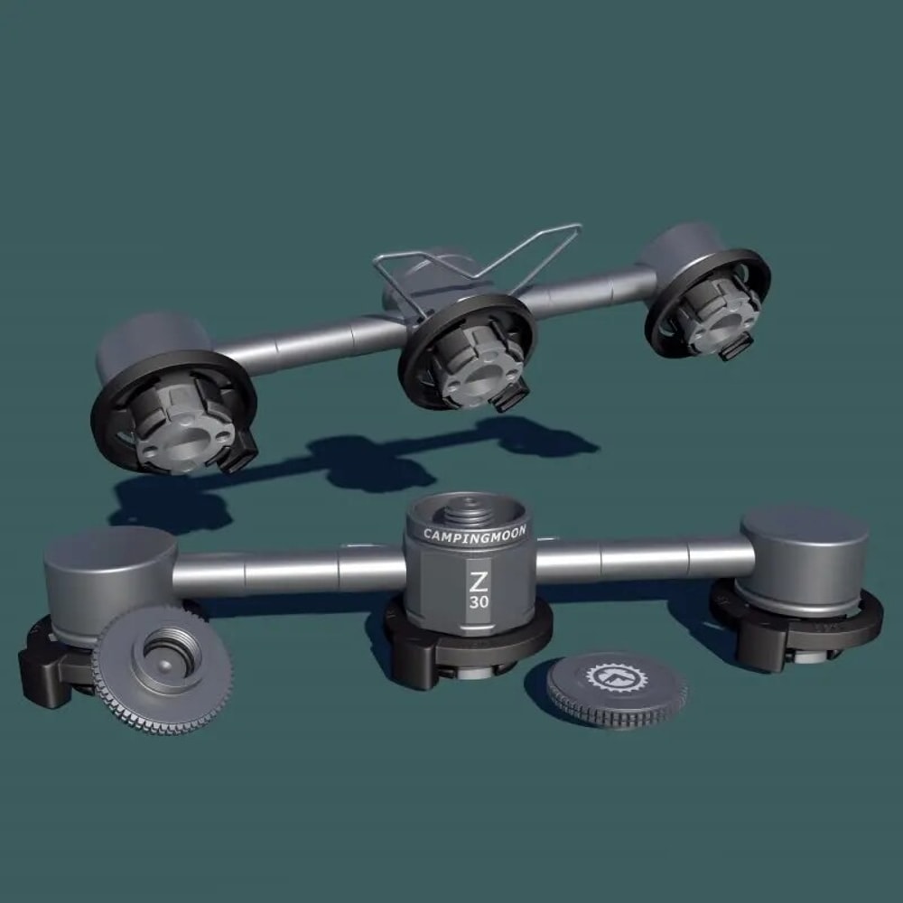 Outdoor Camping Alloy ThreetoOne Gas Tank Stove Adapter Triple Gas Tank Adapter For MultiStove Conv 4