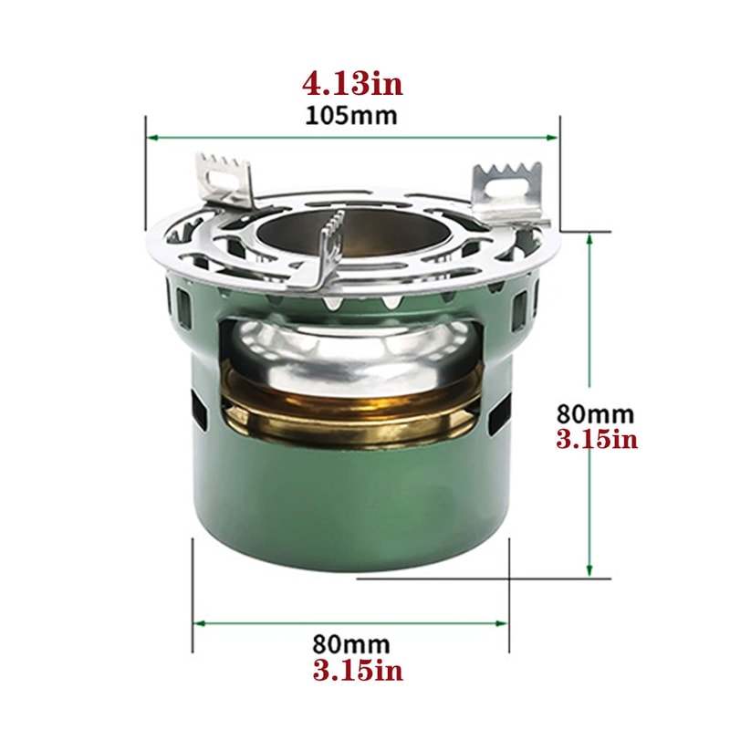 Portable Alcohol Stove For Camping Hiking Outdoor Cooking Compact Mini Barbecue Furnace 5