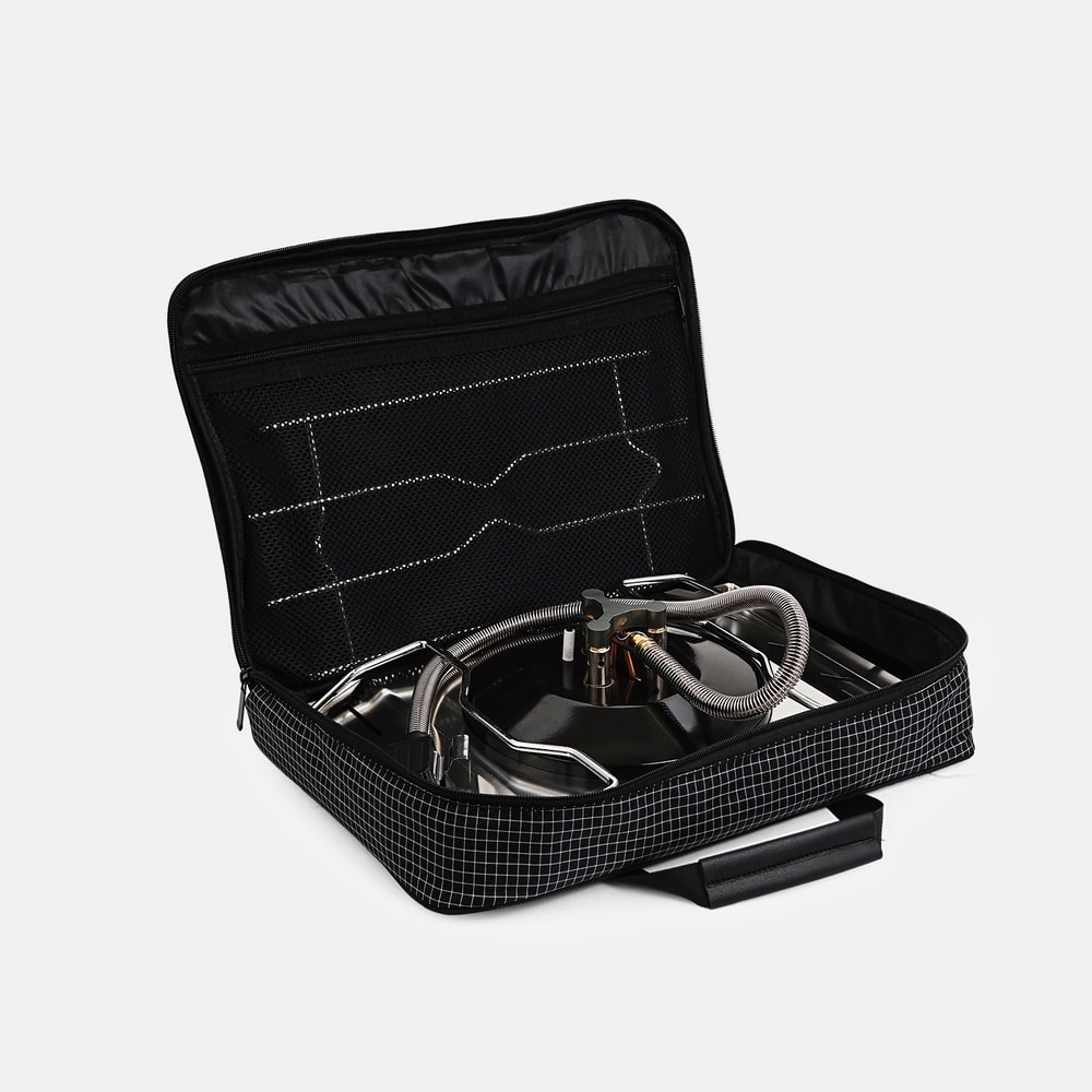 Stainless Steel Folding Gas Stove Windproof Picnic Grill With Copper Head Burner 4