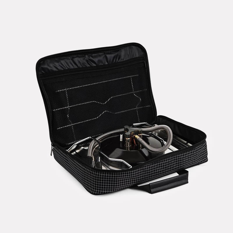 Stainless Steel Folding Gas Stove Windproof Picnic Grill With Copper Head Burner 4