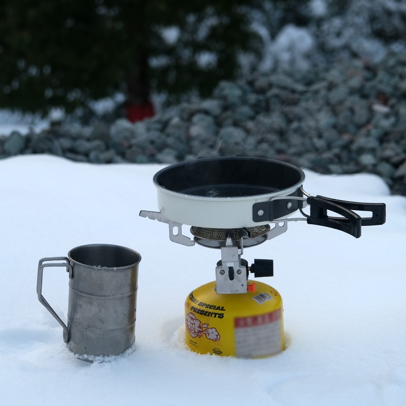 Windproof Camping Gas Stove Foldable Backpack Stove For Outdoor Cooking Picnic 2