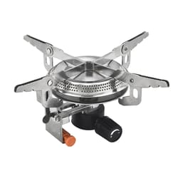 windproof camping gas stove foldable backpack stove for outdoor cooking & picnic