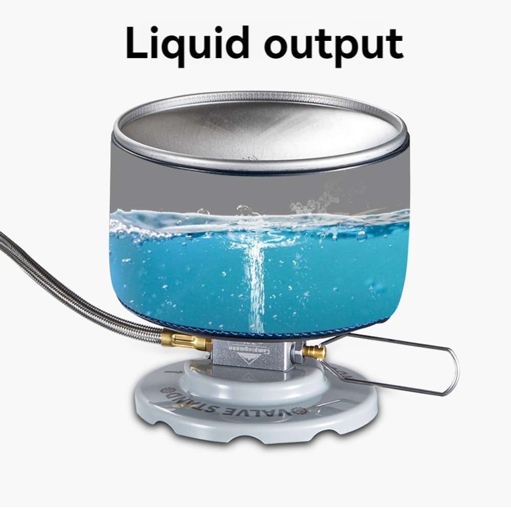 Outdoor Split Stove Accessories Flat Gas Tank Extension Line With Valve Camping Stove Extension Pip 1