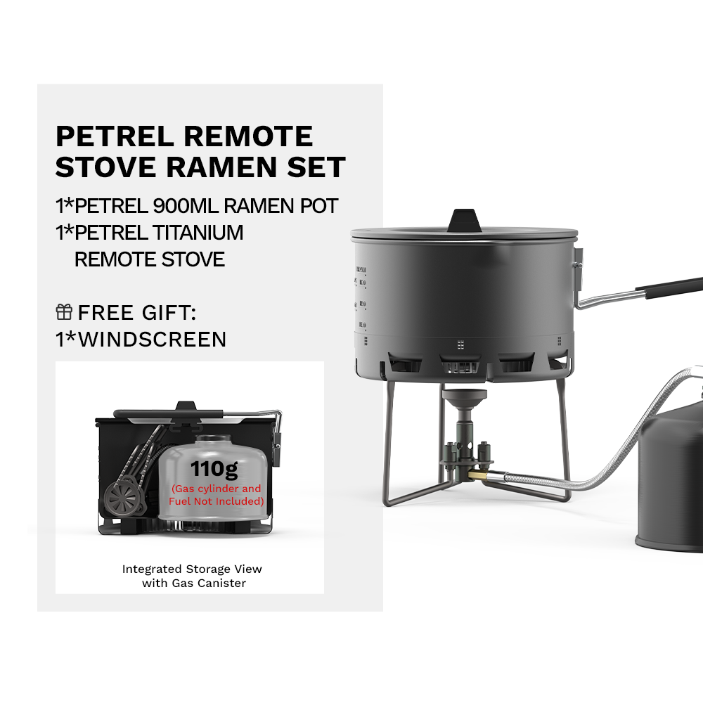 FireMaple Petrel Ultralight Titanium Split Stove Portable Camping Burner With Windscreen For Outdoo 5