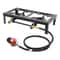 Portable Double Burner Gas Stove With Adjustable Regulator Hose For Camping BBQ 6