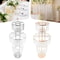 Gold Silver Wedding Flower Stand Centerpiece With Hanging Acrylic Vases 0