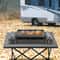 Double Head Barbecue Gas Stove With Baking Tray Ideal For Home And Outdoor Cooking 0