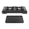 Double Head Barbecue Gas Stove With Baking Tray Ideal For Home And Outdoor Cooking 4