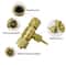 Oxygen Welded Gas Regulator MAPP Transfer Full Copper ExplosionProof Pressure Regulator Flat Tank S 1