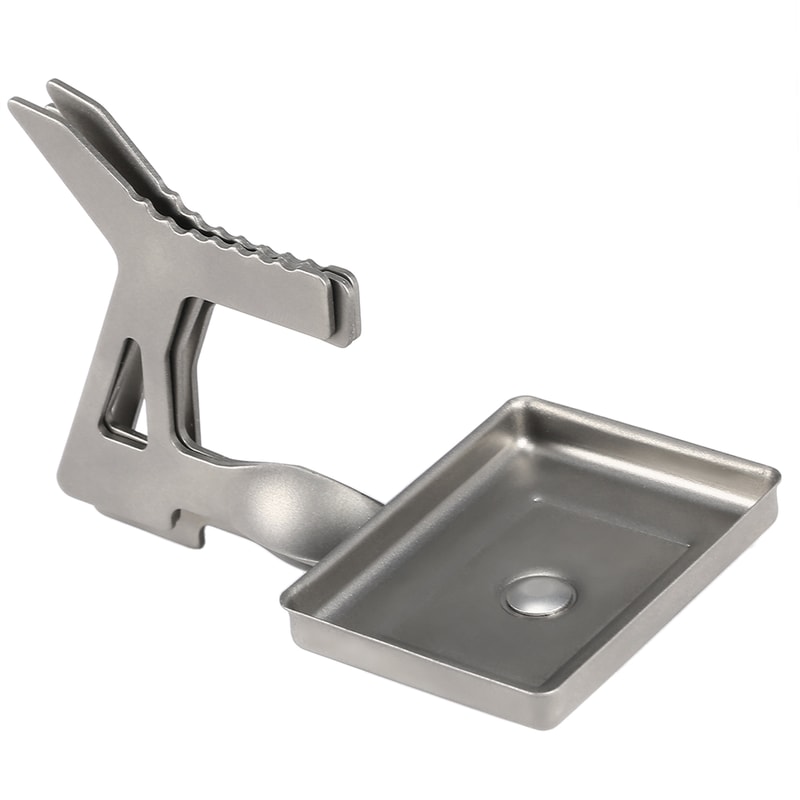 Ultralight Titanium Folding Camping Stove Portable Outdoor Alcohol Stove For Easy Camp Cooking 3