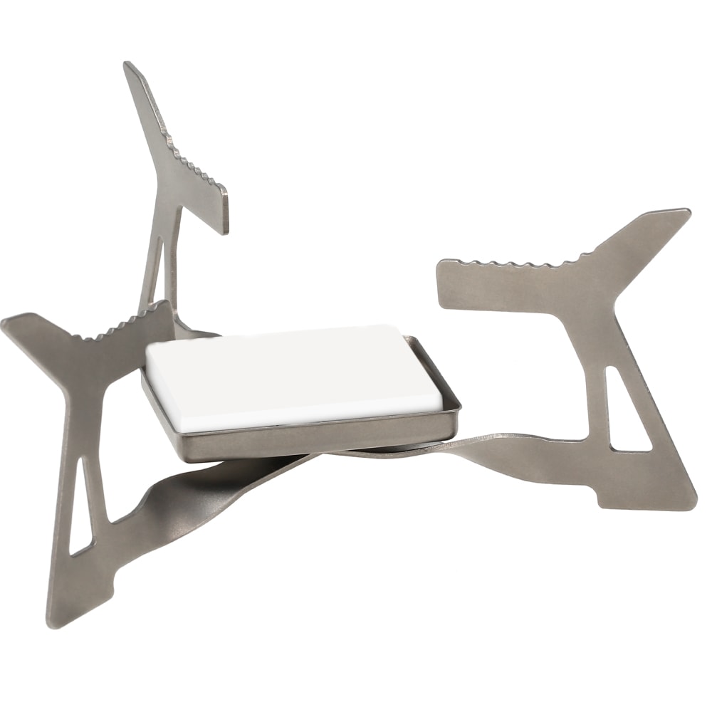 Ultralight Titanium Folding Camping Stove Portable Outdoor Alcohol Stove For Easy Camp Cooking 5