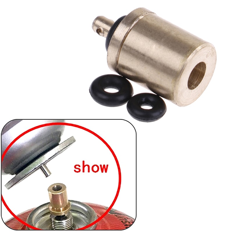 Outdoor Camping Gas Stove Valve Adapter Safe Switch For Flat Tank Cylinders 4