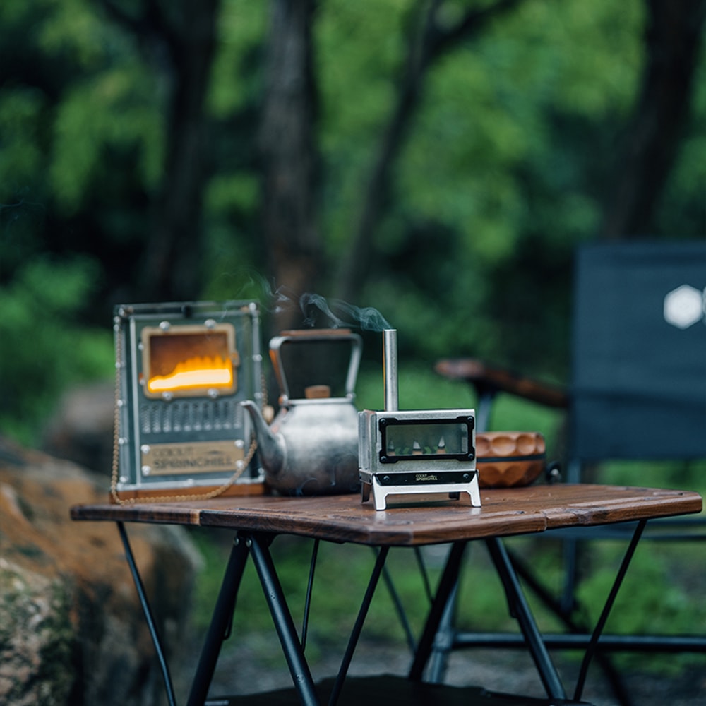 Mini Portable Folding Camping Fire Stove Compact Outdoor Travel Incense Burner 3