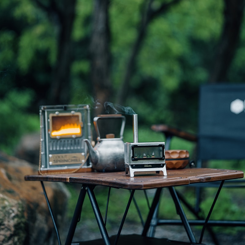 Mini Portable Folding Camping Fire Stove Compact Outdoor Travel Incense Burner 3