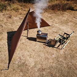 windproof camping stove shield outdoor bbq & firewood cooking windbreak for camping, hiking, and bbq gear