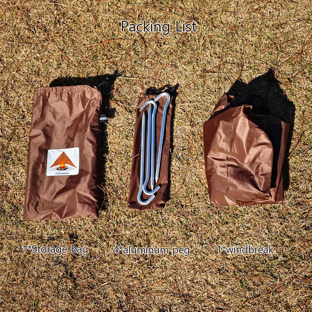 Windproof Camping Stove Shield Outdoor BBQ & Firewood Cooking Windbreak for Camping, Hiking, and BBQ Gear