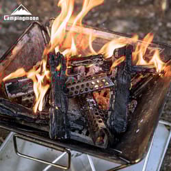 small stainless steel camping burner fully smokeless honeycomb design for outdoor use