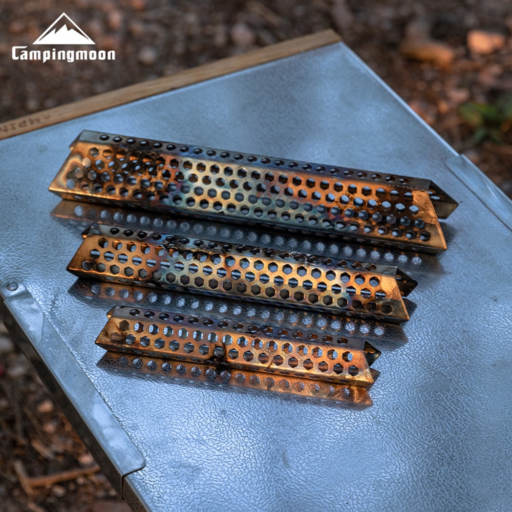 Small Stainless Steel Camping Burner Fully Smokeless Honeycomb Design For Outdoor Use 3