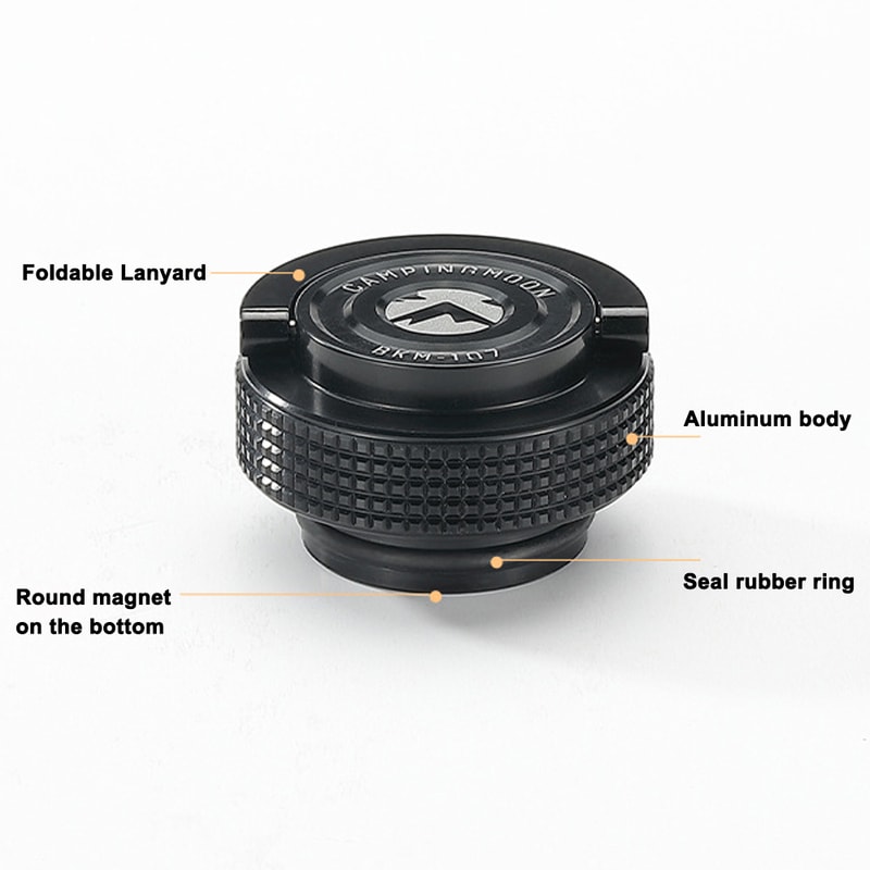 Camping Gas Tank Cap Lightweight Flat Gas Canister Cover With Magnet For Cassette Or Alpine Gas Tan 4