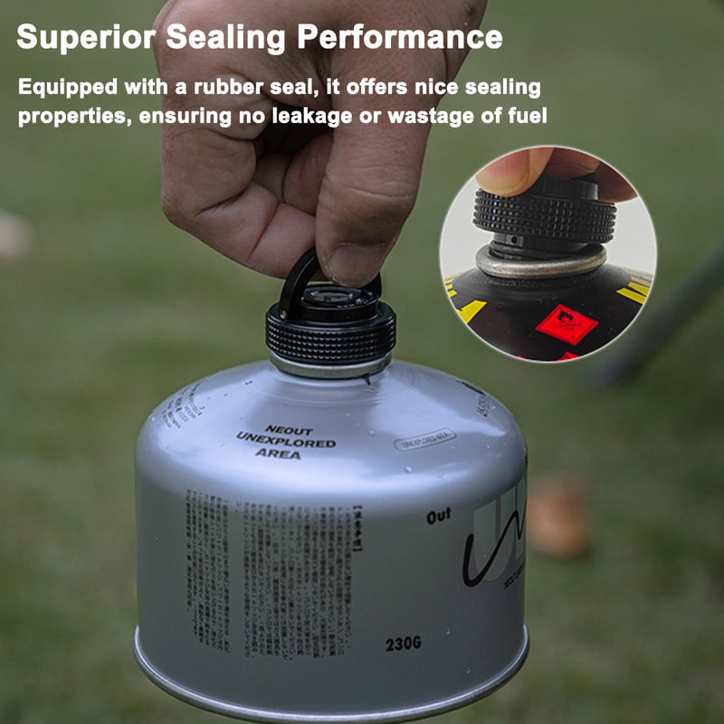 Camping Gas Tank Cap Lightweight Flat Gas Canister Cover With Magnet For Cassette Or Alpine Gas Tan 2