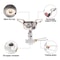 Portable Camping Gas Burner Stove Lightweight Compact Outdoor Cooking Gear 2