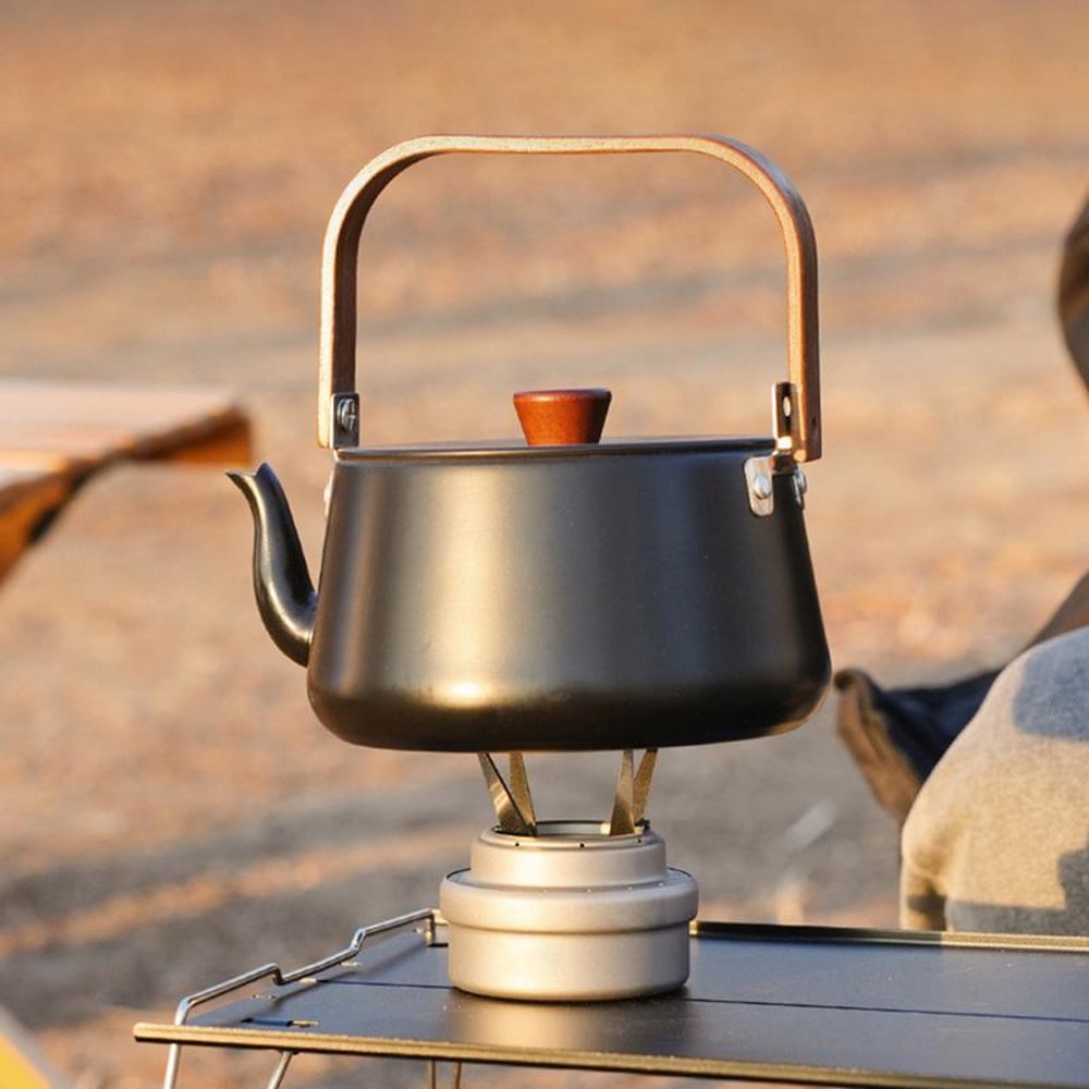 Portable Alcohol Stove Bracket Stainless Steel FourCorner Kettle Stand For Outdoor Camping 4