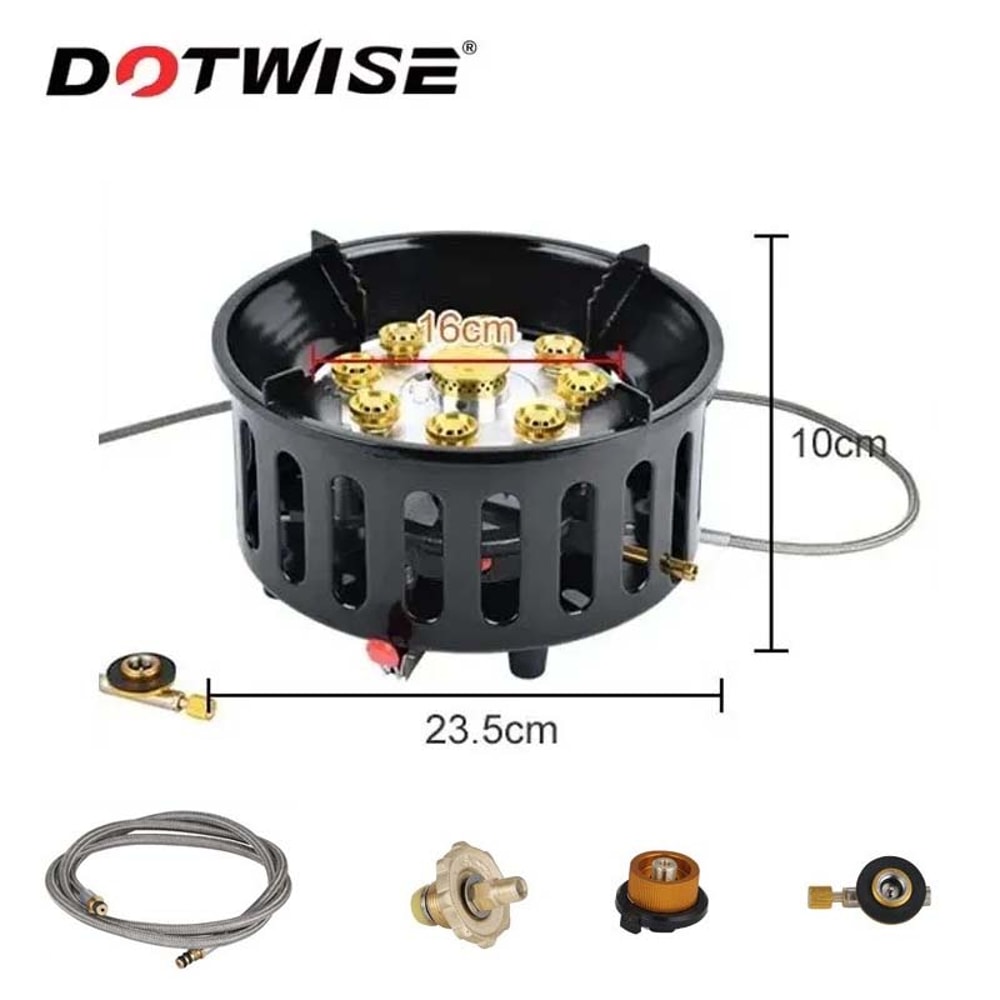 HighPower Camping Gas Stove Core Burner With Windproof Electronic Ignition For Outdoor Adventures 1