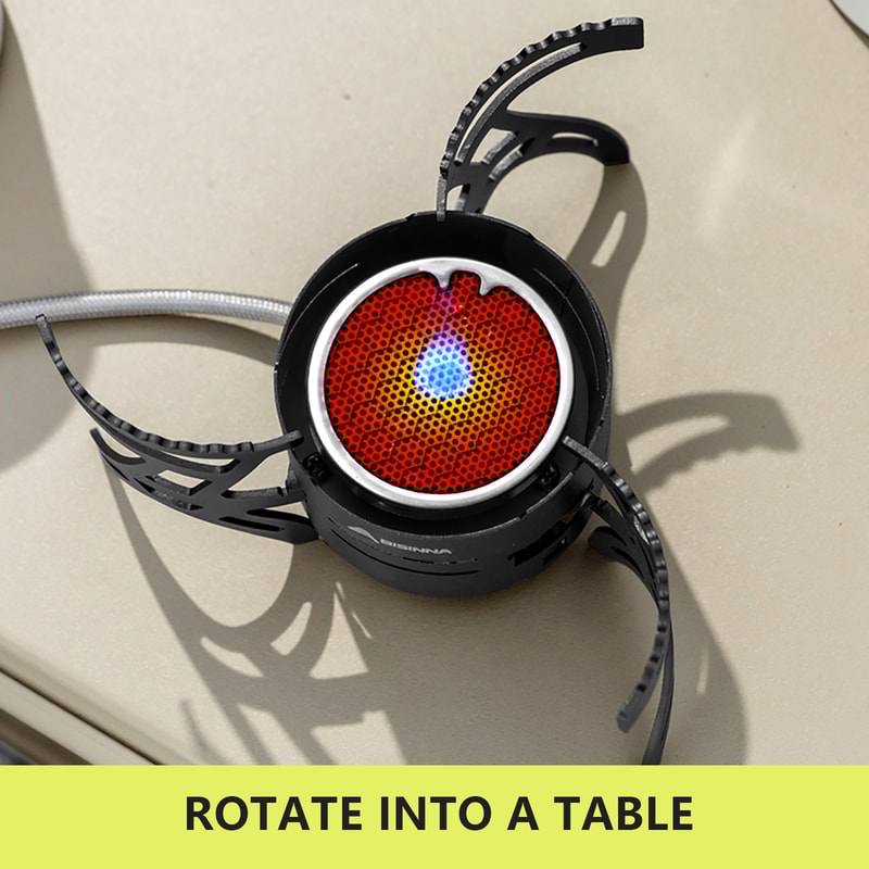 High Power Camping Infrared Gas Burner Ultralight Folding Stove For Hiking Picnic Camping 3