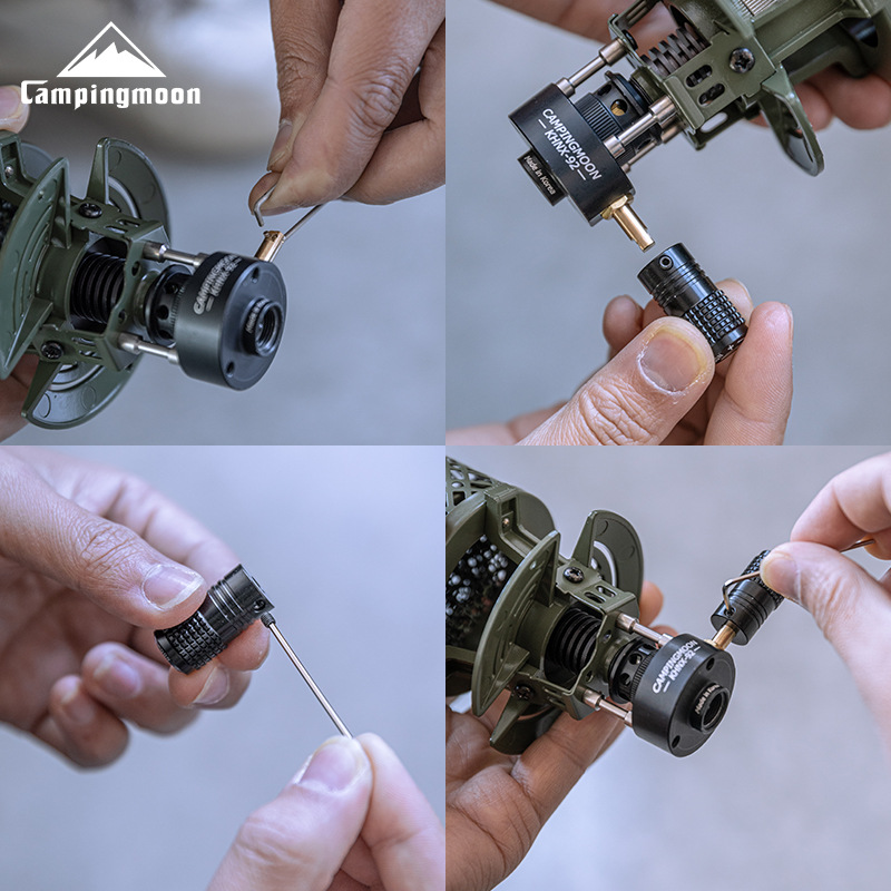 Premium Blackened Aluminum Alloy Heating Furnace Firepower Switch Knob Durable EasytoInstall 3