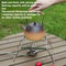 Portable Outdoor Stainless Steel Alcohol Furnace Bracket Folding BBQ Camping Net Grid 5