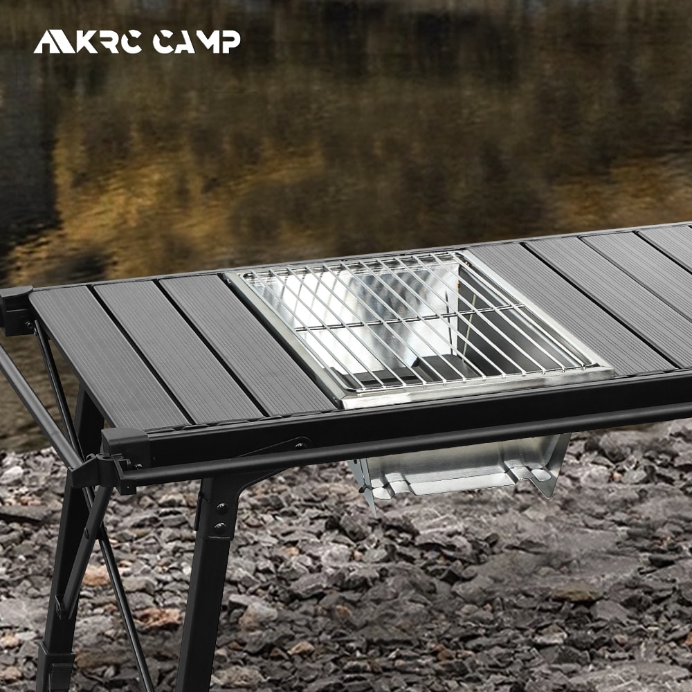 Portable Stainless Steel Folding Barbecue Grill For Camping Outdoor Cooking 0