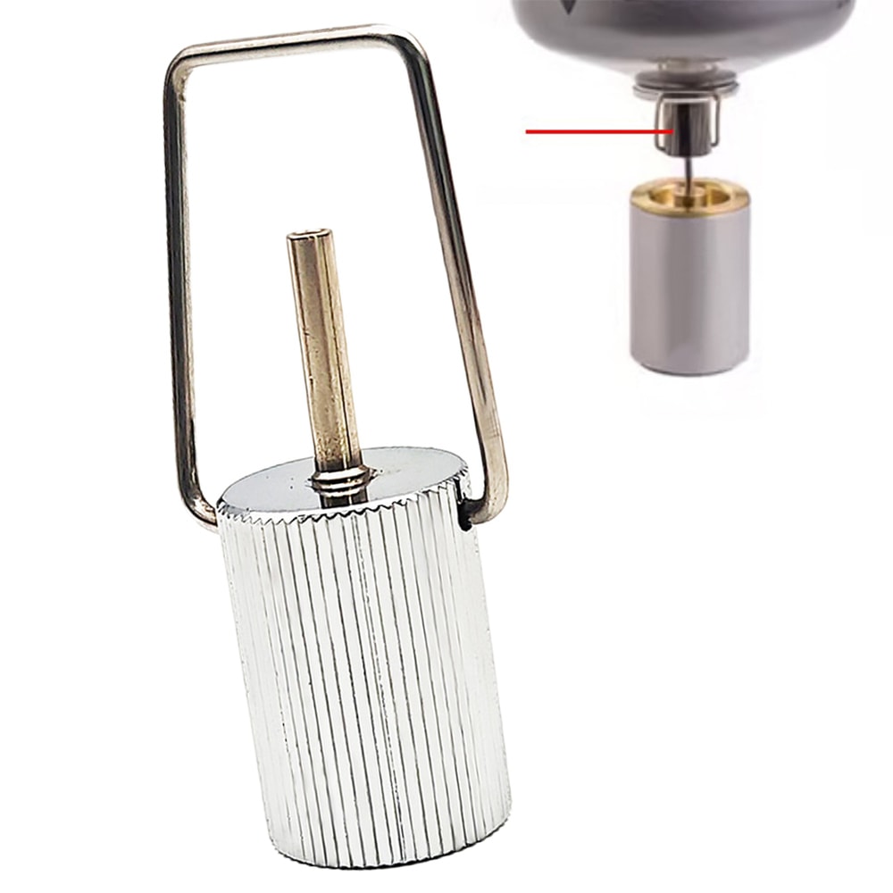 Outdoor Camping Butane Gas Lantern Tank Fill Adapter Practical Copper Camping Fill Adapter For Buta 5