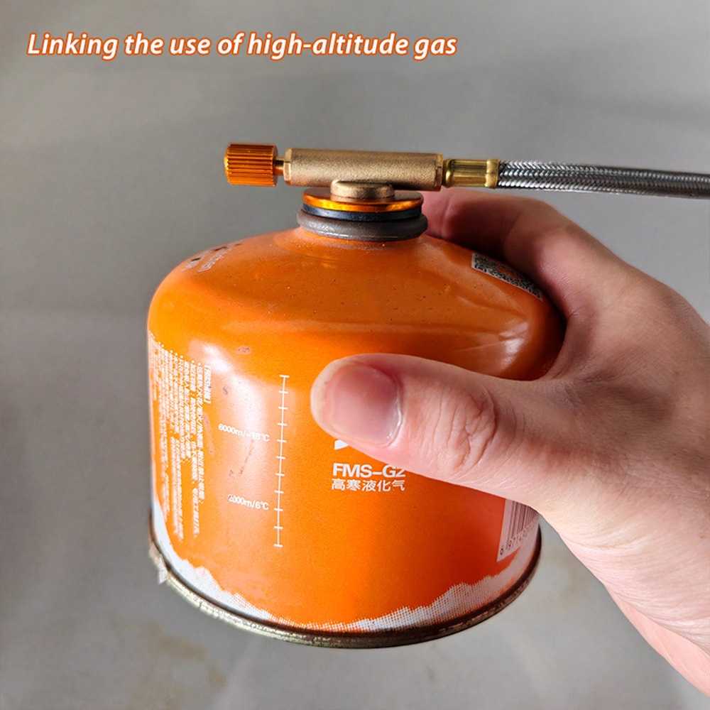 Outdoor Camping Stove Butane Gas Adapter Converter Hose Effortless Outdoor Cooking Accessory 2
